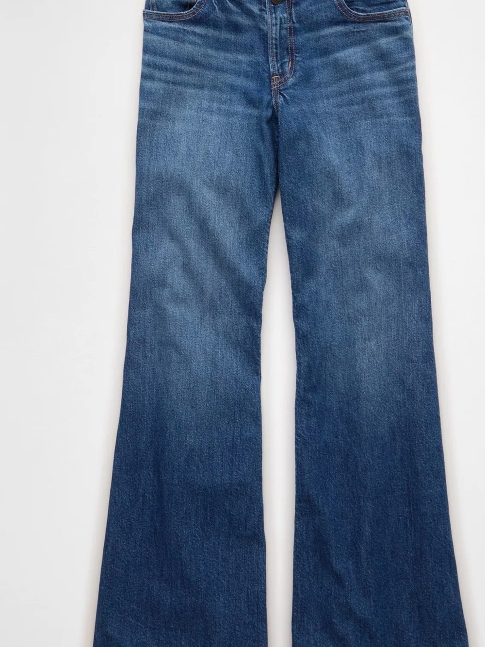 AE Super Low-Rise Baggie Flare Jean - Picture 2 of 3